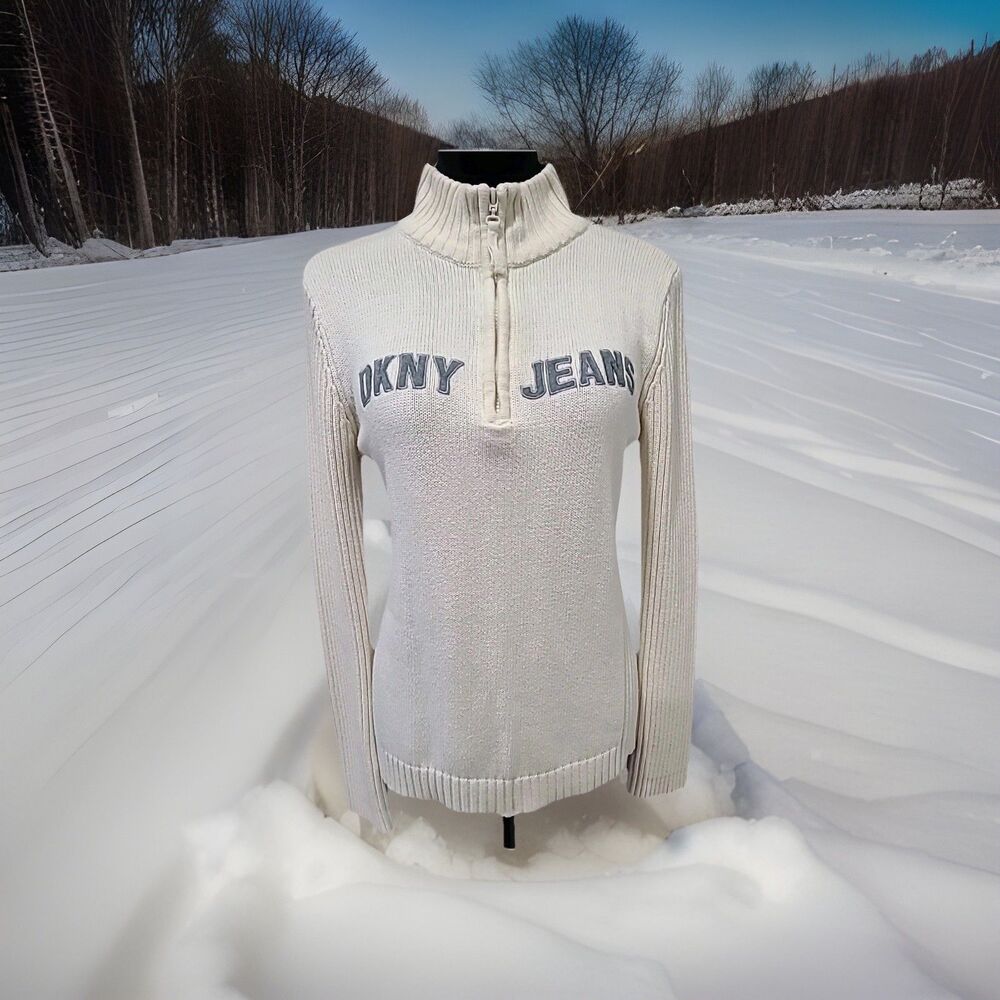 Dkny Women's Cream Sweater - Picture 2 of 12